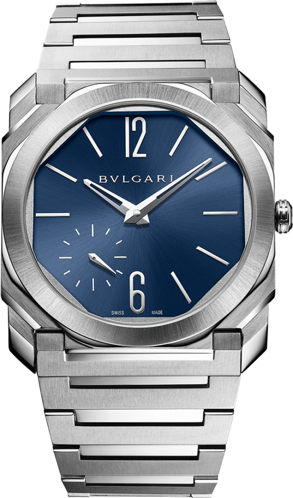 Наручные часы BVLGARI, серебряный, синий