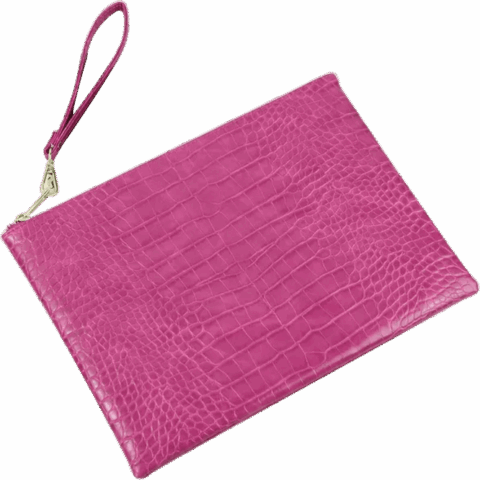 DA VINCI Кошелёк croco h pink