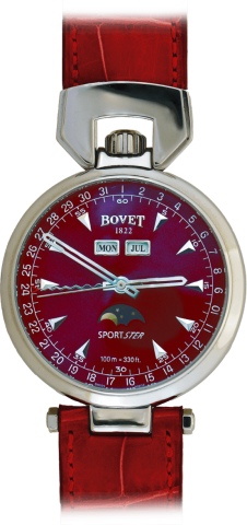 Bovet Sportster 40 mm QA0007-BD  Sportster Steel, Triple Calendar