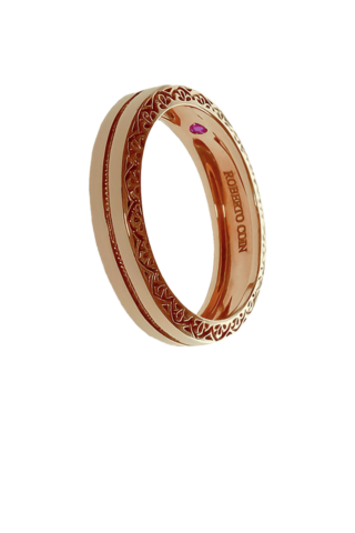 Кольцо Roberto Coin Wedding Band Collection розовое золото AR359RI0137_19