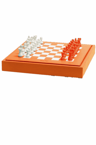 Hector&Saxe Шахматы Chess box orange